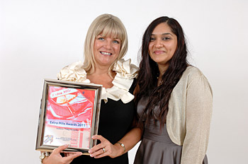 Tracy Howarth and Shilpa Patel Barnsley Extra Mile May 2011